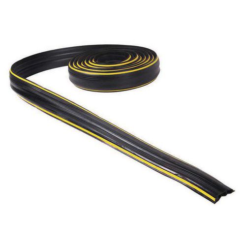Passaggio cavi con lunghezza 3 m - nero/giallo - Manutan