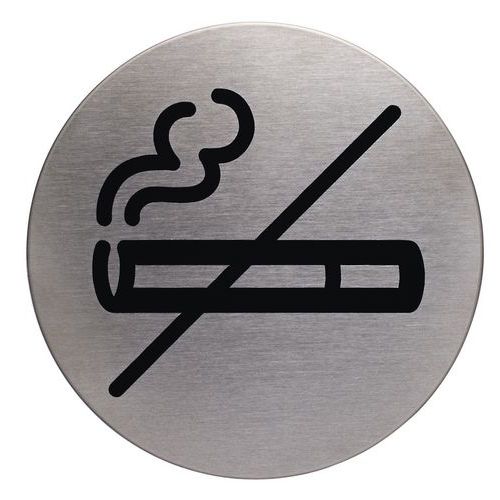 Pittogramma tondo 83 mmØ - Zona non fumatori - Durable