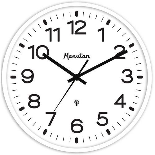 Orologio analogico da parete radiocontrollato Ø 30 cm - Manutan Expert