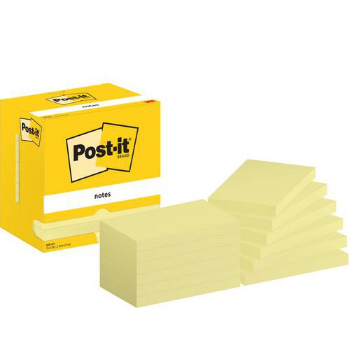 Post-it® 76x127 mm 12 blocchetti giallo - Post-it®