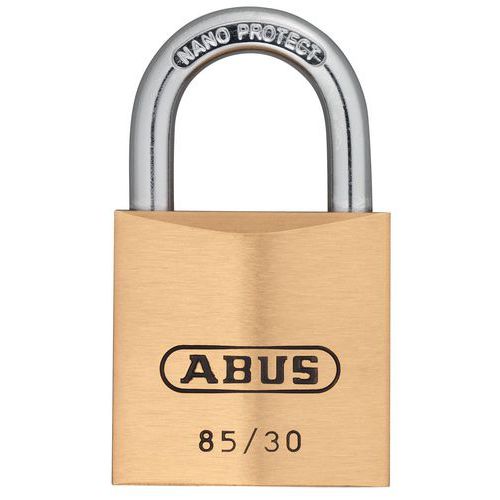 Lucchetto di sicurezza Abus serie 85 per chiave passe-partout - Universale 2 chiavi - 30 mm