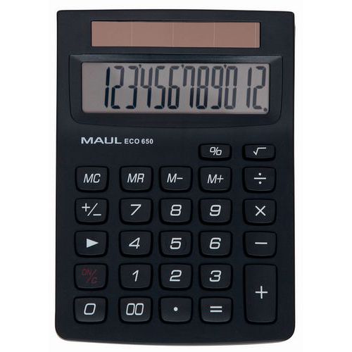 Calcolatrice da ufficio ECO 650 - 12 tasti - Maul
