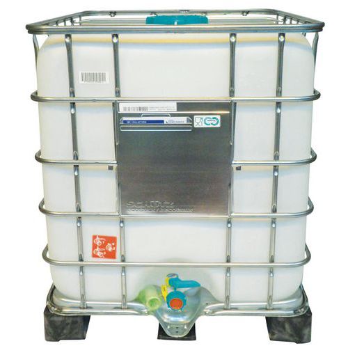 Cisterna 1000 L per il trasporto FOODCERT – Cisterna + pallet in plastica