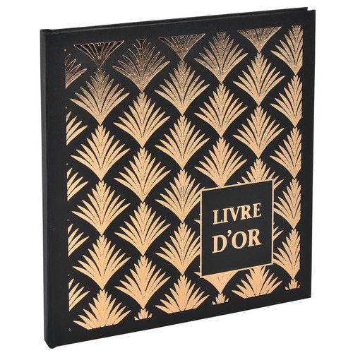 Libro degli ospiti 140 pagine bordo dorato - PALMYRE - Copertina con palme - Exacompta