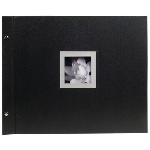 Album foto con viti da 40 pagine ricaricabile, pagine nere Ceremony