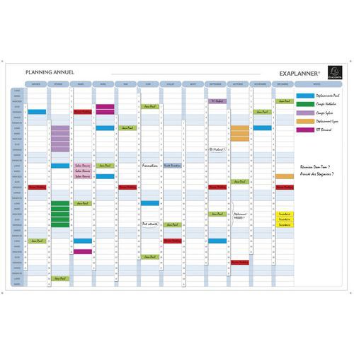 Planner magnetico annuale - testi in francese