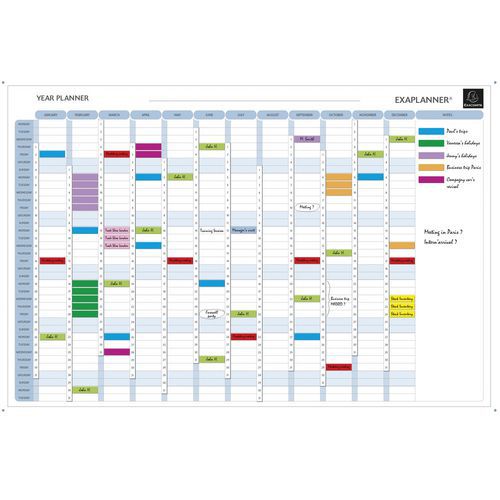 Planner magnetico annuale - testi in inglese