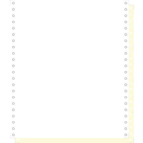 Fogli elenco carta autocop. bianco/giallo 240 x 11, 2 copie, banda staccabile