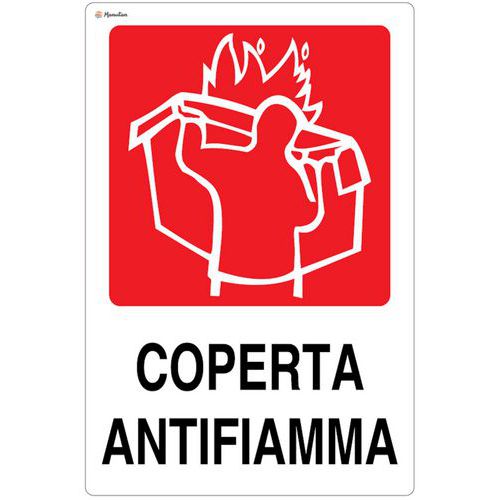 Cartello antincendio - Coperta antifiamma