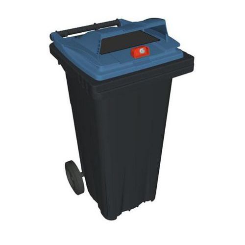 Pattumiera mobile per la raccolta differenziata dei rifiuti - 120 l - Carta