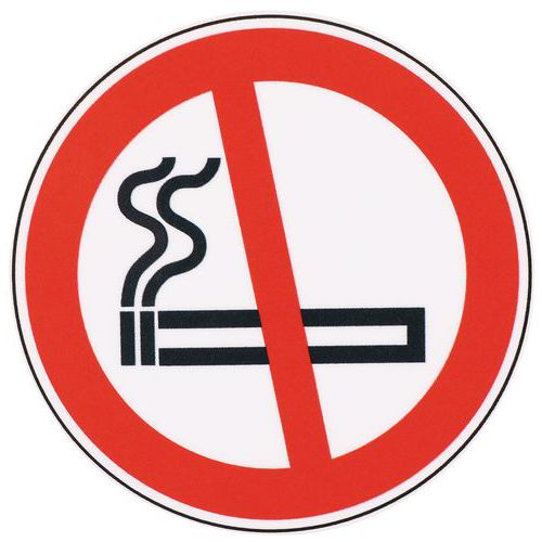 Cartello di divieto - Vietato fumare - Adesivo - Manutan Expert