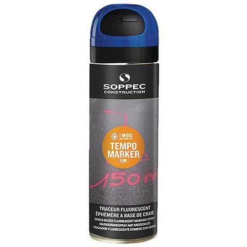 Traccialinee spray fluorescente a breve durata a base di gesso - Tempo Marker - Soppec