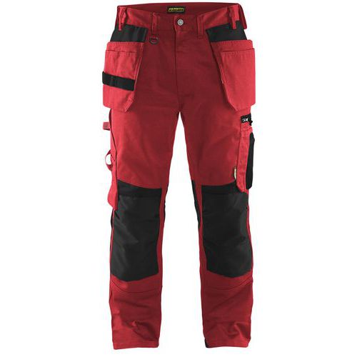Pantaloni da artigiano rosso/nero