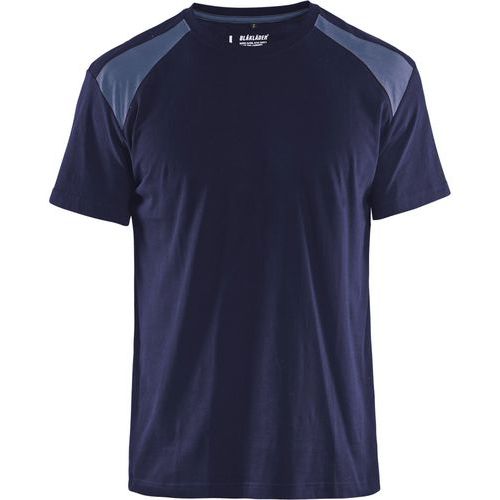 T-shirt blu/grigio