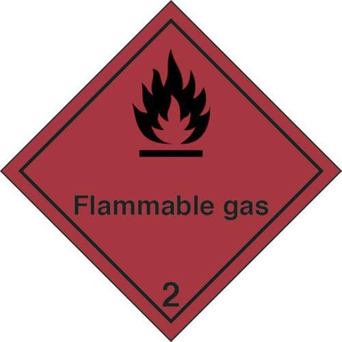 Pericolo della classe 2 FLAMMABLE GAS