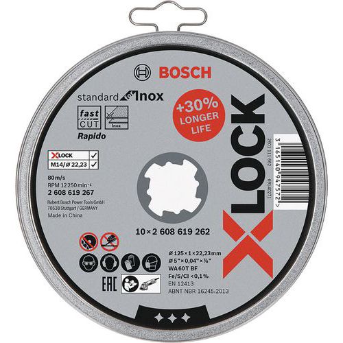 Dischi da taglio dritto X-LOCK per inox - Bosch