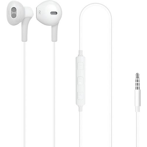 Kit auricolari stereo per iPhone 5 e 6 iPad e Android bianco - Moxie
