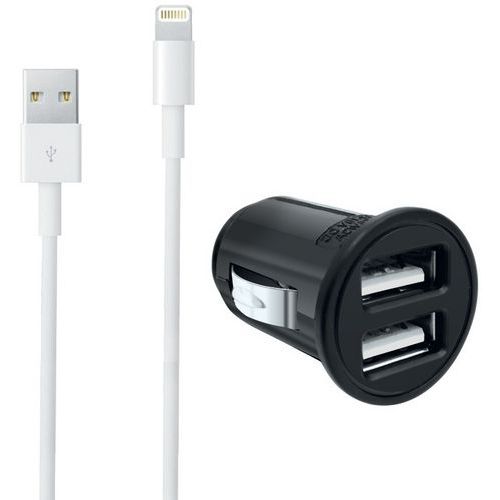 Caricatore accendisigari USB + cavo Lightning iPhone - Moxie