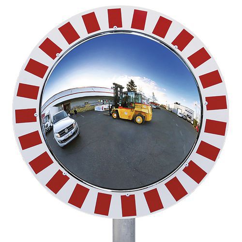 Specchio panoramico infrangibile per l'industria con visibilità a 180° - Kaptorama