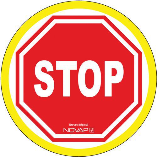 Cartello di divieto ad alta visibilità - Stop - Rigido - Novap