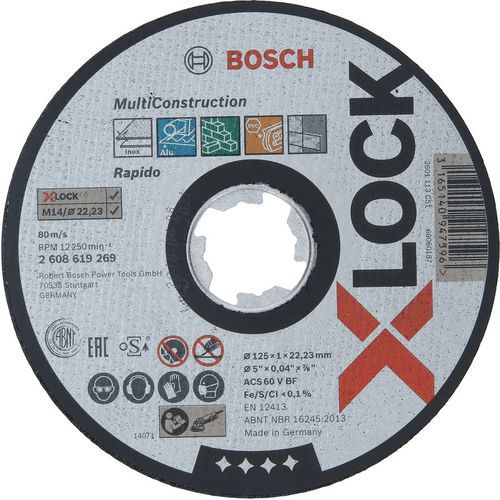 Dischi da taglio X-LOCK per diversi materiali - Bosch