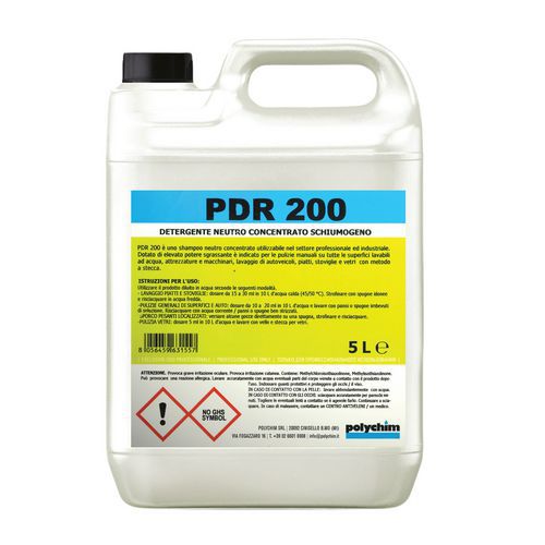 Detergente neutro polivalente schiumogeno PDR 200