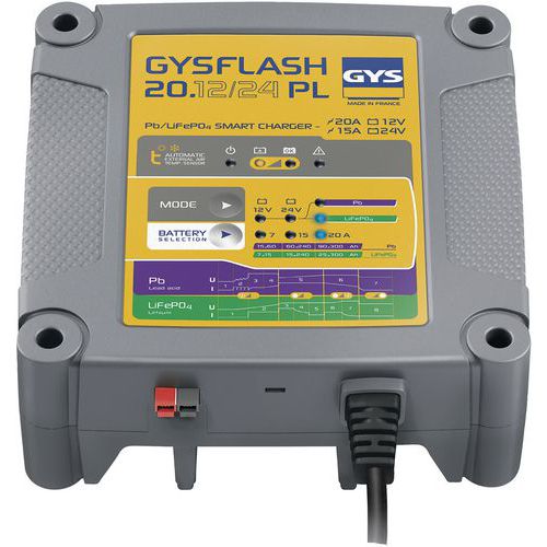 Caricatore per batterie - Gysflash 20.12/24 pl - Gys