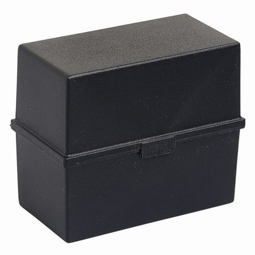 Schedario portatile nero 200 schede - Exacompta