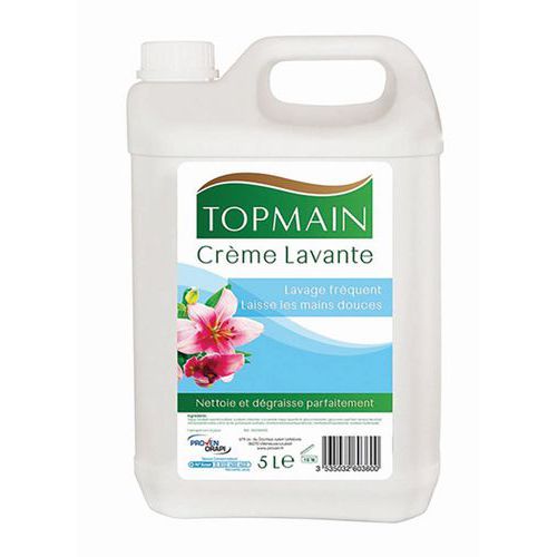 Crema detergente Topmain floreale pH neutro, Consistenza del sapone: Crema