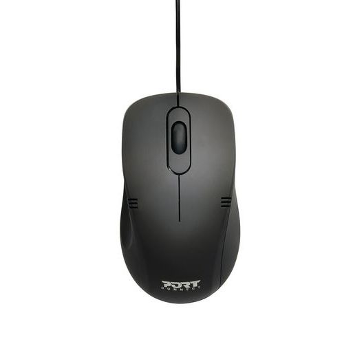 Mouse con filo da scrivania per ambidestri - Port Connect