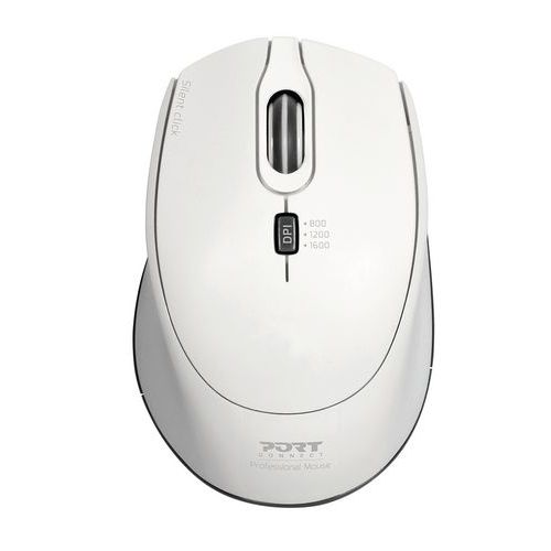 Mouse wireless Pro silenzioso bianco - Port Connect