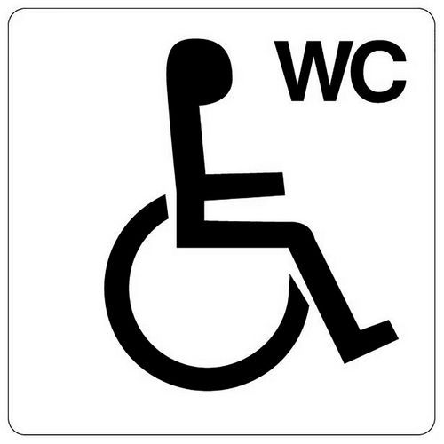 Autoadesivo - WC persone disabili - Novap
