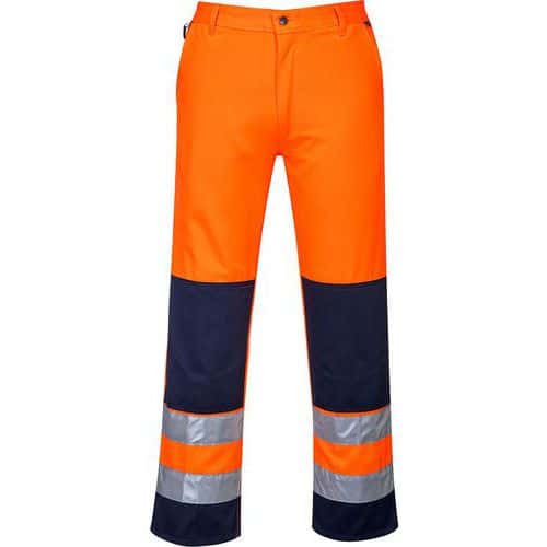 Pantaloni da lavoro Seville arancione/blu navy - Portwest