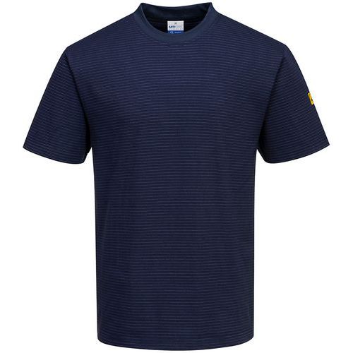 T-shirt esd antistatica  blu navy - Portwest