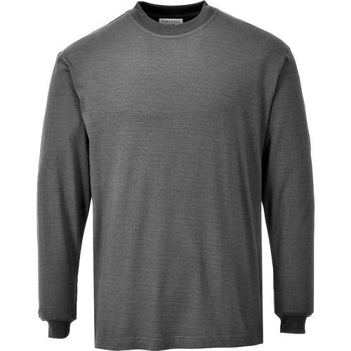 T-shirt maniche lunghe ignifuga e antistatica  grigio - Portwest