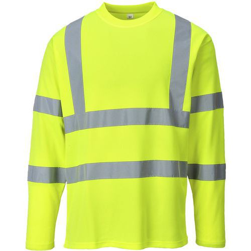 T-shirt a maniche lunghe ad alta visibilità gialla - Portwest