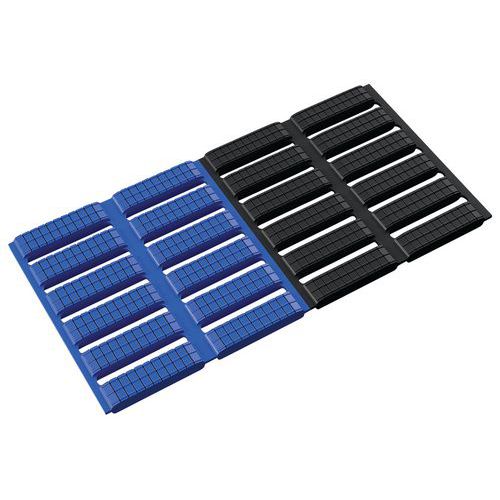 Tappeto flessibile Flexipath - A colori alternati nero/blu - In rotolo - Plastex