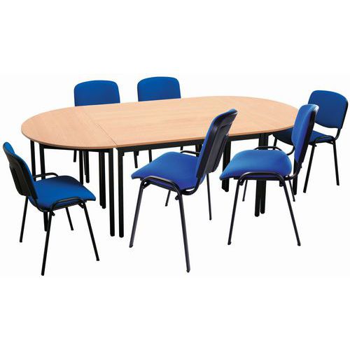 Set da riunione di 4 tavoli e 6 sedie