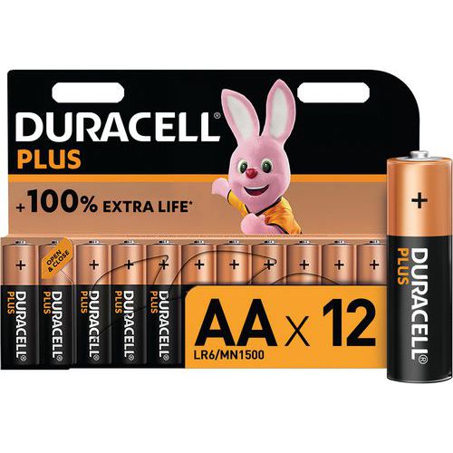 Pila alcalina AA Plus 100% - 4 - 8 o 12 unità - Duracell