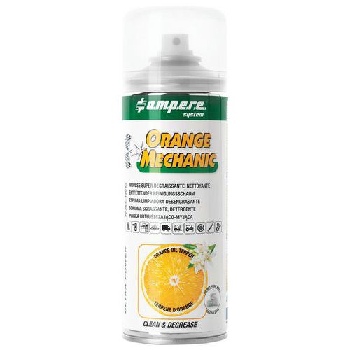 Schiuma sgrassante e detergente Orange Mechanic - Ampère