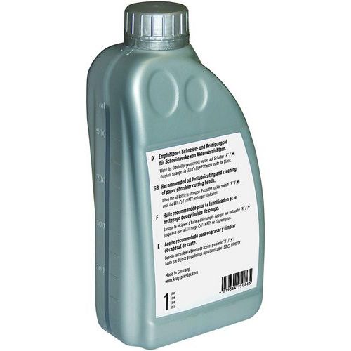 Tanica 1L di olio lubrificante per distruggidocumenti-Ideal