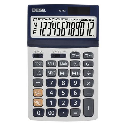 Calcolatrice Large Desq Business Classy metallizzata 30312 - Desq