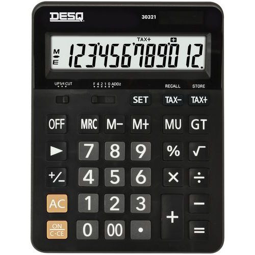 Calcolatrice Extra Large Business Classy Desq 30321 nero - Desq