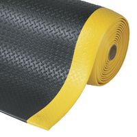 Tappeto antifatica in schiuma Diamond Sof-Tred™ nero/giallo - Notrax