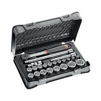 Cassetta di ABS con bussole esagonali  - 23 pezzi