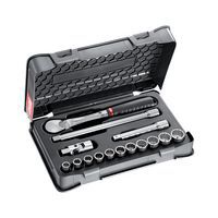 Cassetta di ABS con bussole poligonali in pollici  - 15 pezzi