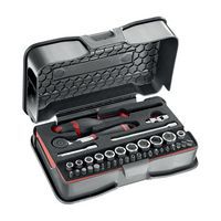 Cassetta di ABS con bussole esagonali - 37 pezzi