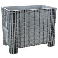Cassa-pallet impilabile, Capacità: 400 L, Carico max.: 250 kg, Altezza totale: 840 mm