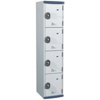 Armadietto 4 scomparti Seamline Optimum® - Colonna larghezza 400 mm - Acial