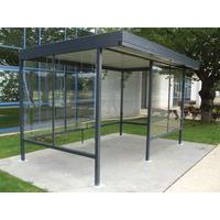 Riparo per fumatori - Lunghezza 2,50 m - Manutan